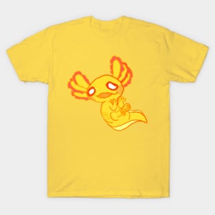 Gold albino axolotl mud puppy shirt T-Shirt